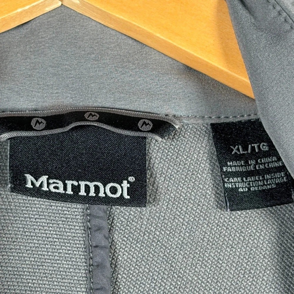 Marmot Mens San Jose Sharks NHL Softshell Jacket Grey Full Zip XL J98260